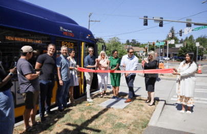 Aurora Bus Lane Opening