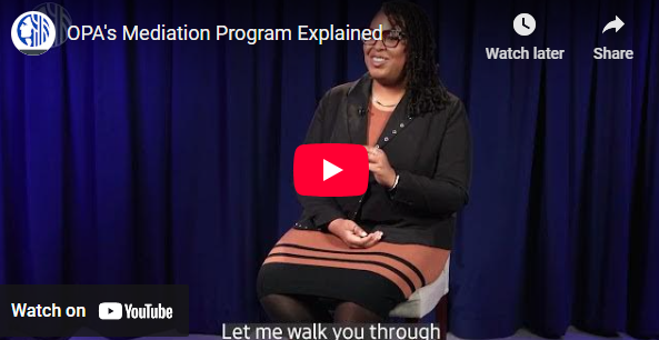 Cover Image for OPA's mediation video on YouTube, titled OPA's Mediation Video Explained