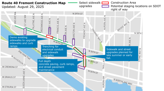 Fremont construction map