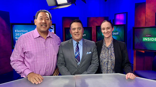 Brian Callanan with Bruce Harrell and Katie Wilson