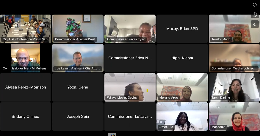 Screenshot of previous CPC meeting