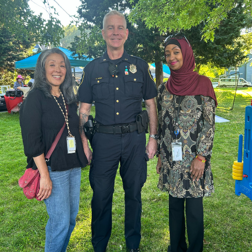 Mergitu tabling at Rainier Vista Health Fair