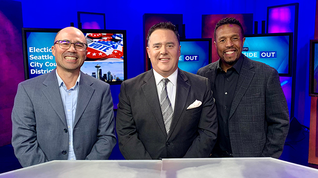 Eddie Lin and Adonis Ducksworth with Brian Callanan