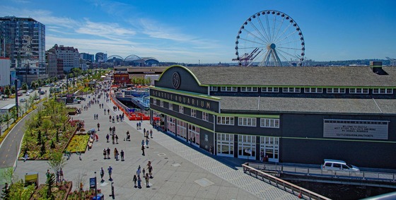 Aerial view of the Seattle Aquarium