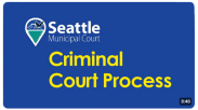 Youtube Thumbnail that says Seattle Municipal Court Criminal Court Process