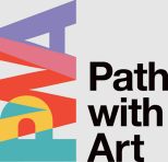 Path with Art Logo Gray Background