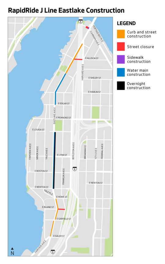 The map above shows where we are currently working in the Eastlake neighborhood. 