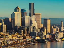 seattle skyline photo taken from the water