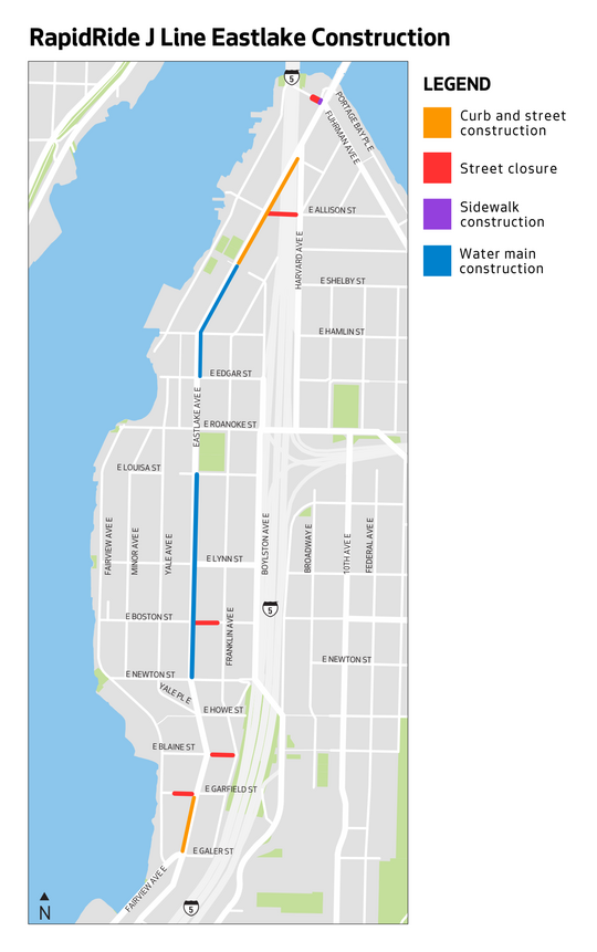 The map above shows where we are currently working in the Eastlake neighborhood.