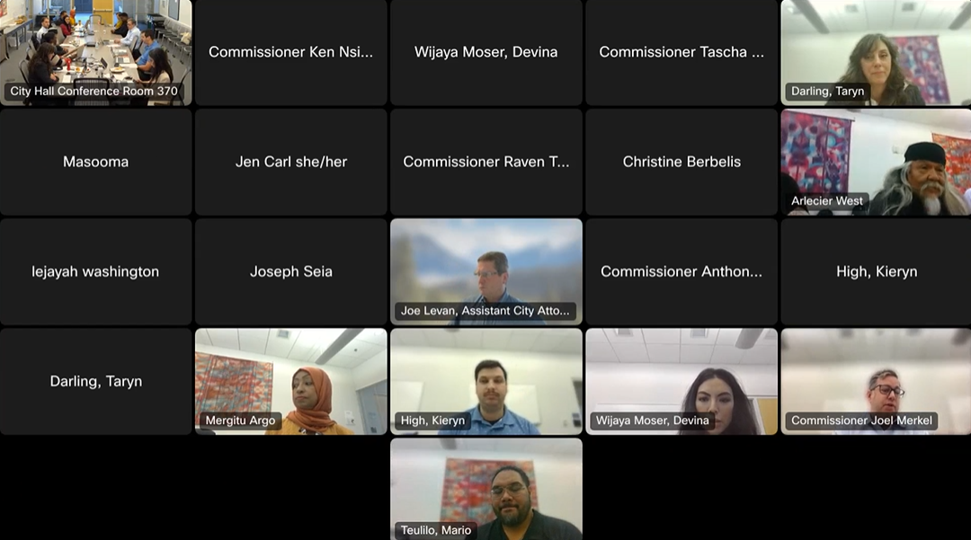 Screen shot of the gallery view of the last CPC Meeting