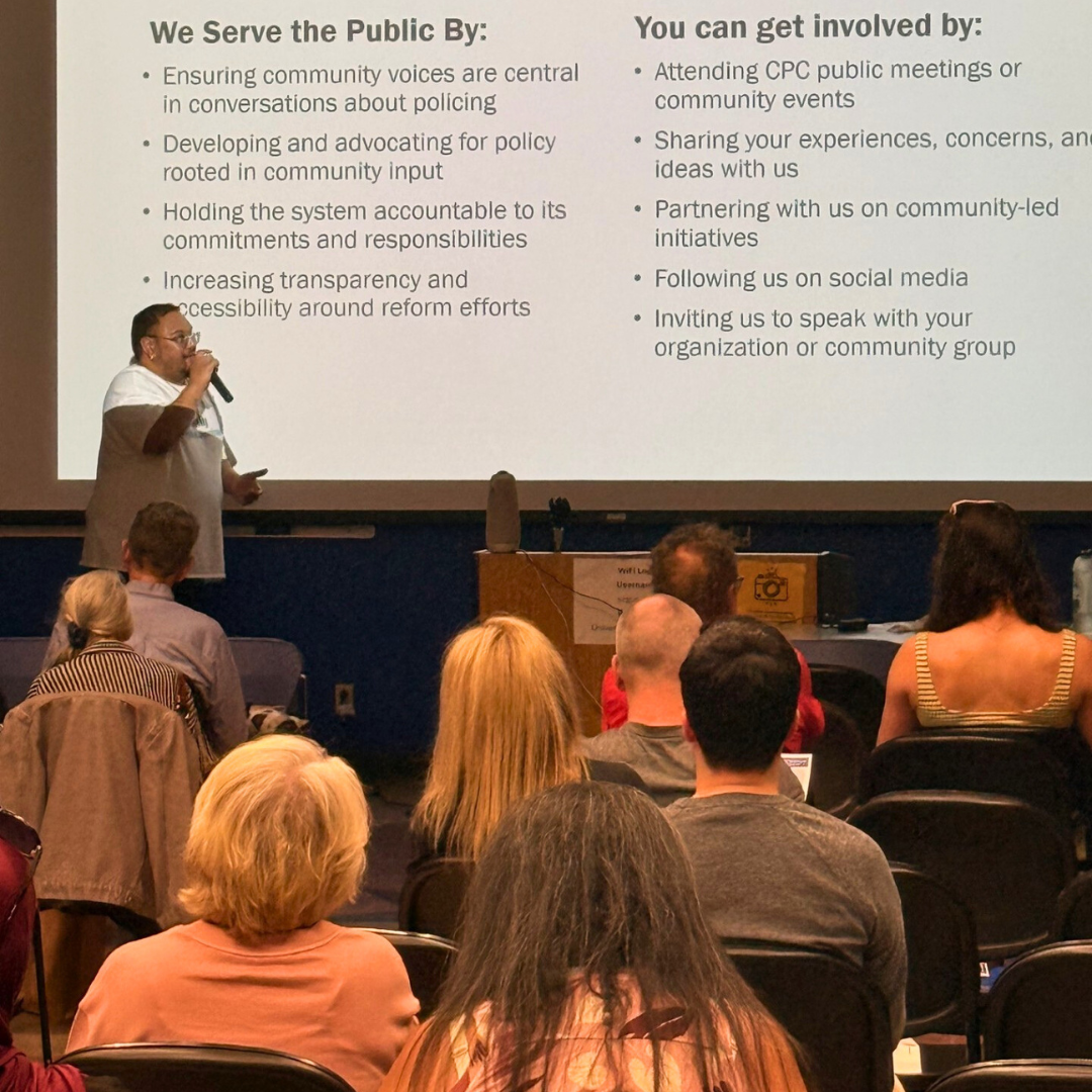 Mario presenting about the CPC at CHCC