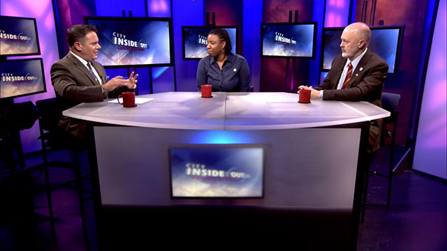 Brian Callanan with Councilmembers Joy Hollingsworth and Bob Kettle