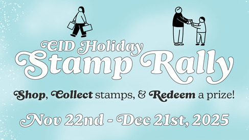 Graphic that says CID holiday stamp rally
