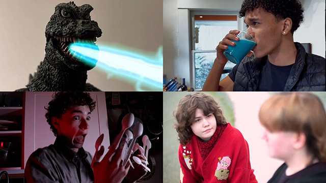 A four-image collage from various Seattle student-made films