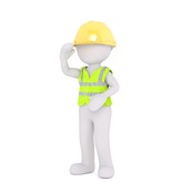 Graphic of a construction worker