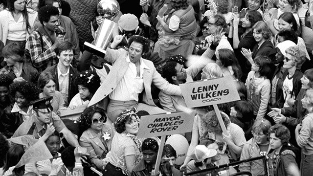 Basketball head coach Lenny Wilkens