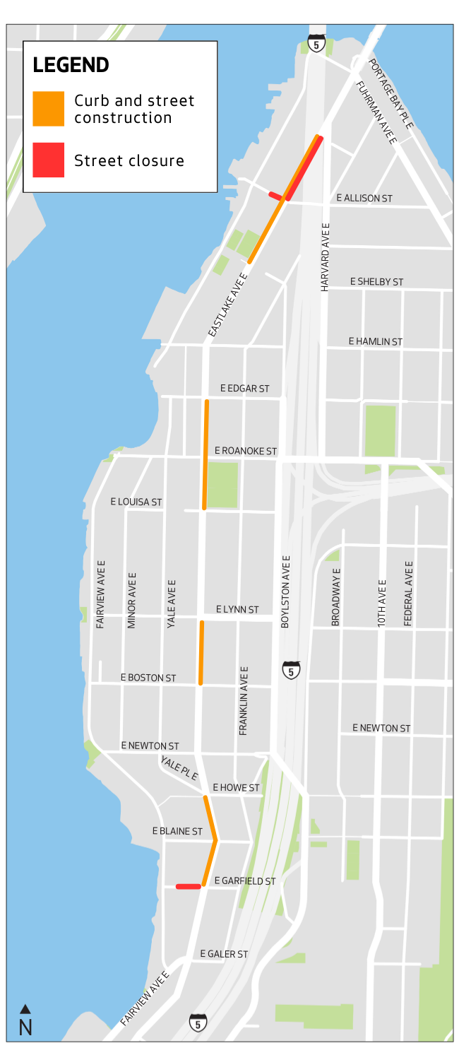 The map above shows where we are working in the Eastlake neighborhood.