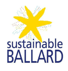 Sustainable Ballard logo featuring a gold starfish
