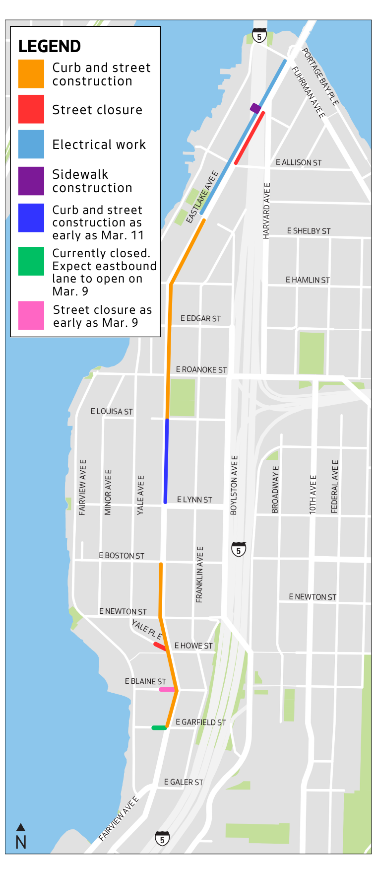 The map above shows where we are working in the Eastlake neighborhood.