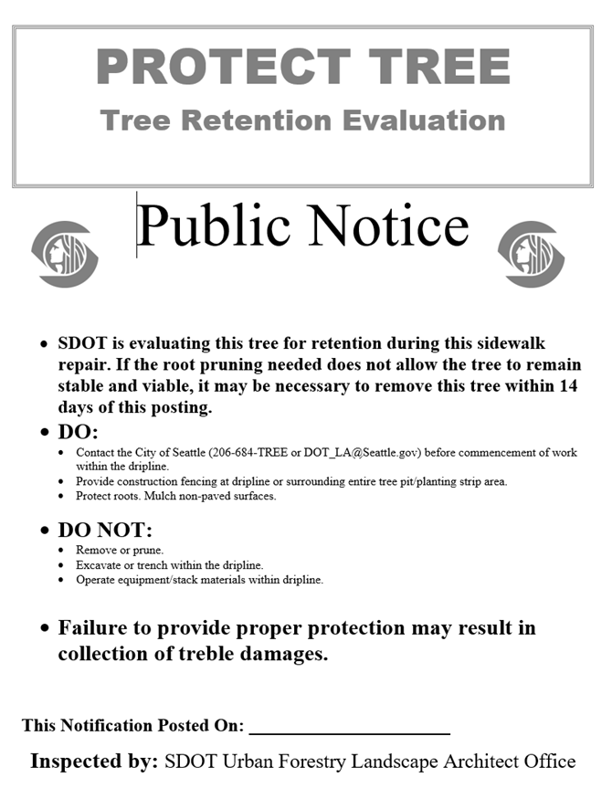 Tree notice