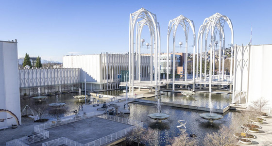 Pacific Science Center courtyard