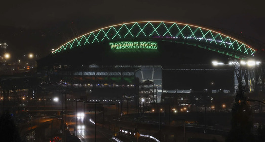 Eid al-Fitr colors illuminate T-Mobile Park in Seattle