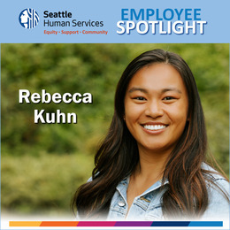 HSD Employee Spotlight graphic featuring Rebecca Kuhn