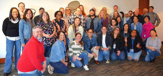Group photo of HSD staff on Denim Day 2025
