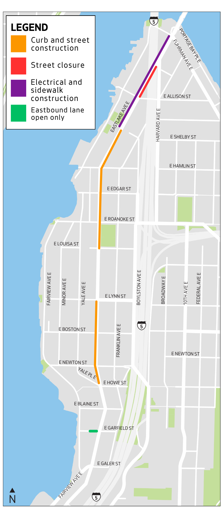 The map above shows where we are working in the Eastlake neighborhood.