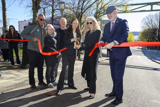 City of Seattle and Belltown community leaders came together to celebrate the completion of improvements on Bell Street