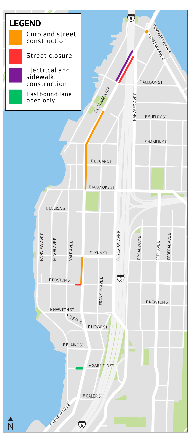 The map above shows where we are working in the Eastlake neighborhood. 
