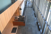 Bird eye view of First Floor Courthouse lobby at Seattle Municipal Court.