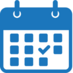 Blue calendar icon