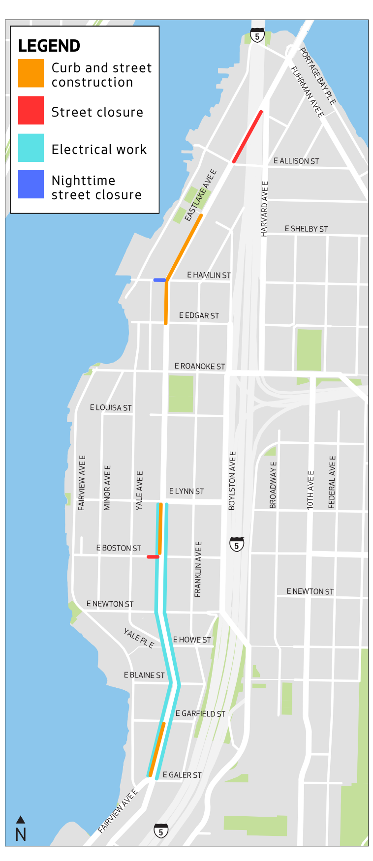 The map above shows where we are working in the Eastlake neighborhood.  