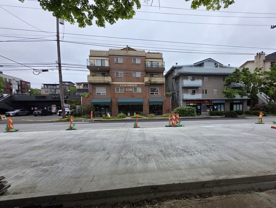 Crews continue to make progress paving new sections of Eastlake Ave E. 