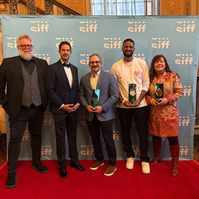 Recipients of Mayor's Film Awards smiling