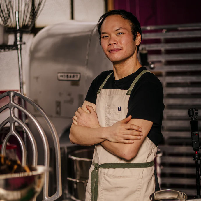 Vince Vu, the owner of Anh Ơi Bake Shop