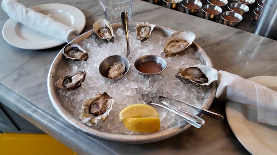 A plate for oysters from Walrus and the Carpenter in Ballard.