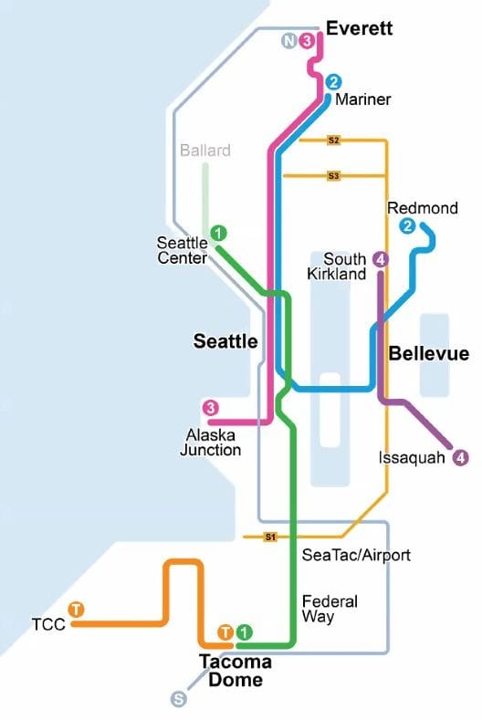 Updated ST3 System Plan Map