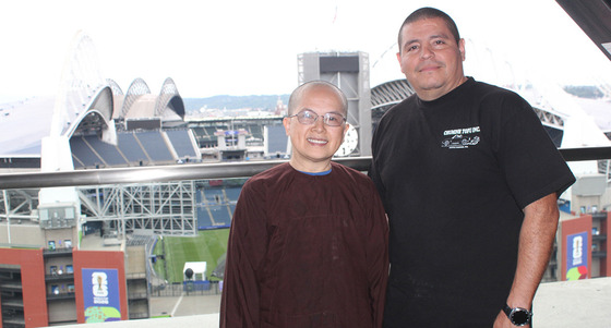 Tanya Nguyen (left), owner of ChuMinh Tofu and Vegas Deli, and Pablo Cordoba, with her husband and business partner
