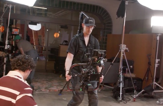 Digital Velvet filming a music video.