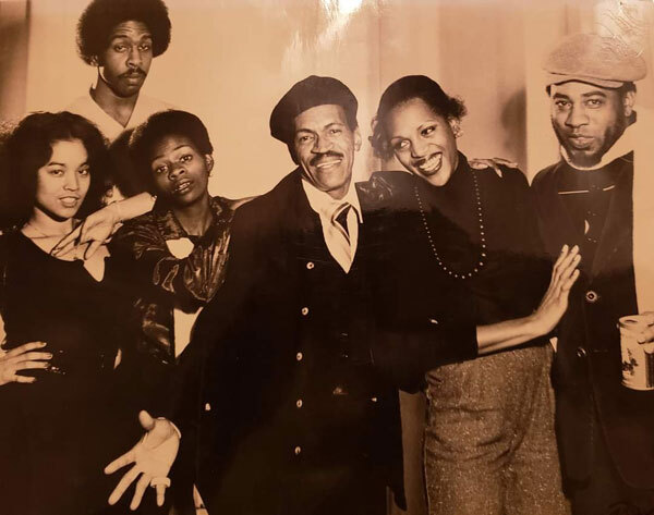 Black and white photo of six people from Black Arts West