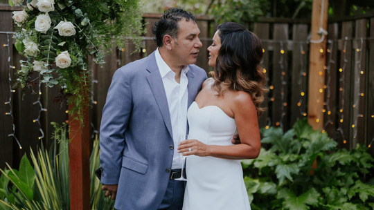 Stacey Fitzpatrick and her husband Eduardo Aguirre.