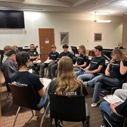 Garfield High School students participating in a restorative justice circle as part of Seattle Youth Traffic Court