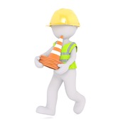 Graphic of construction worker
