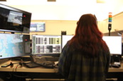 A supervisor oversees Seattle's 911 Communications Center
