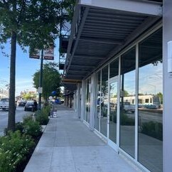 Storefront photo of commercial space