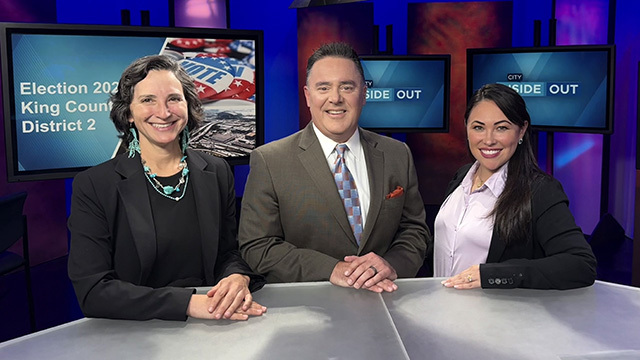 From left to right, Rebecca Saldaña, Brian Callanan, and Toshiko Hasegawa