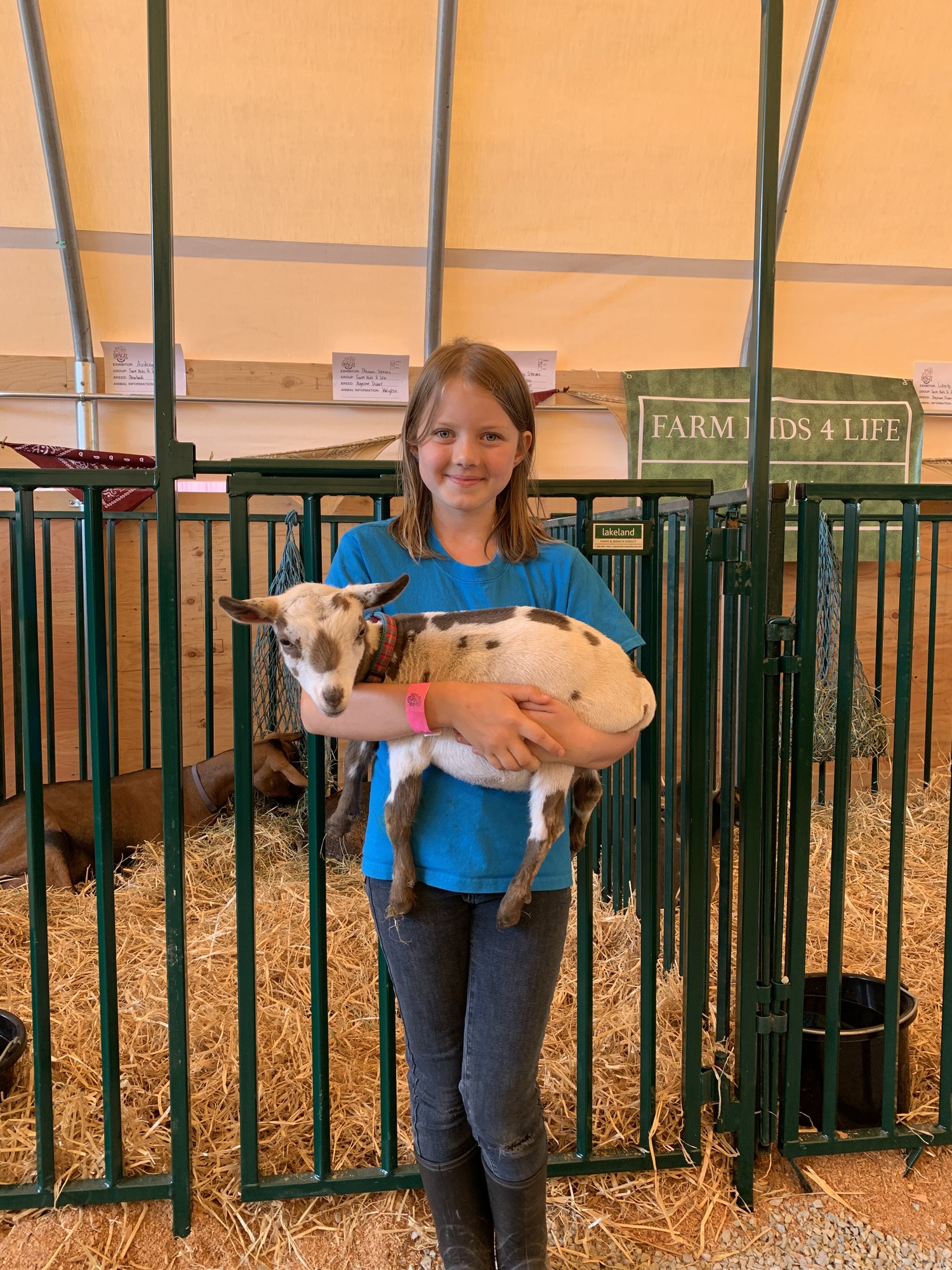 Girl with her Goat