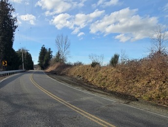 The curve on Kelleher road.
